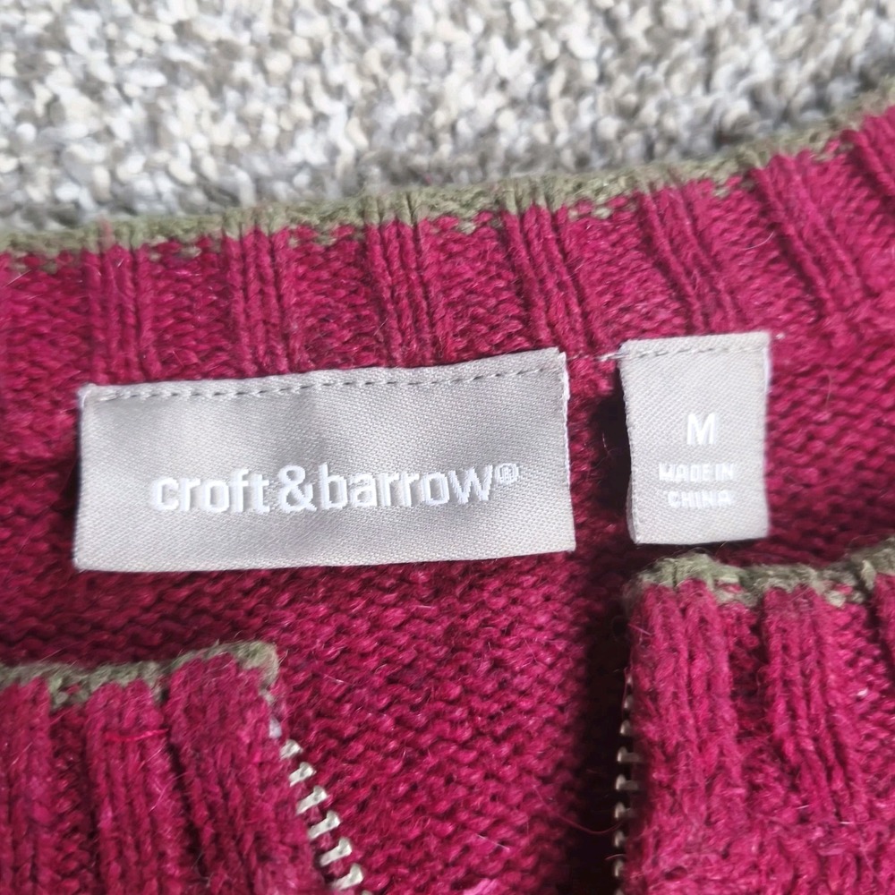 Croft & Barrow Snowman Patchwork Christmas Zip Ca… - image 4